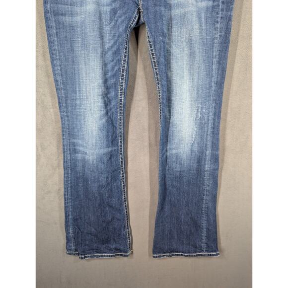 Express Women's Blue Boot Cut Jeans - Picture 6 of 16